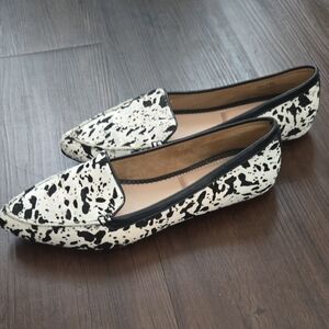 Kelly & Katie| Jordi Cow Print Fur Loafers Size 8.5 🔥On TREND🔥